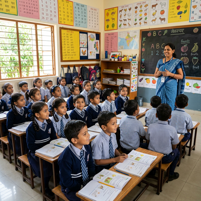 Students learning at Jargi Primary School